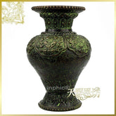 INPHIC-印度進口手工雕花青銅八寶花瓶家居工藝品擺件